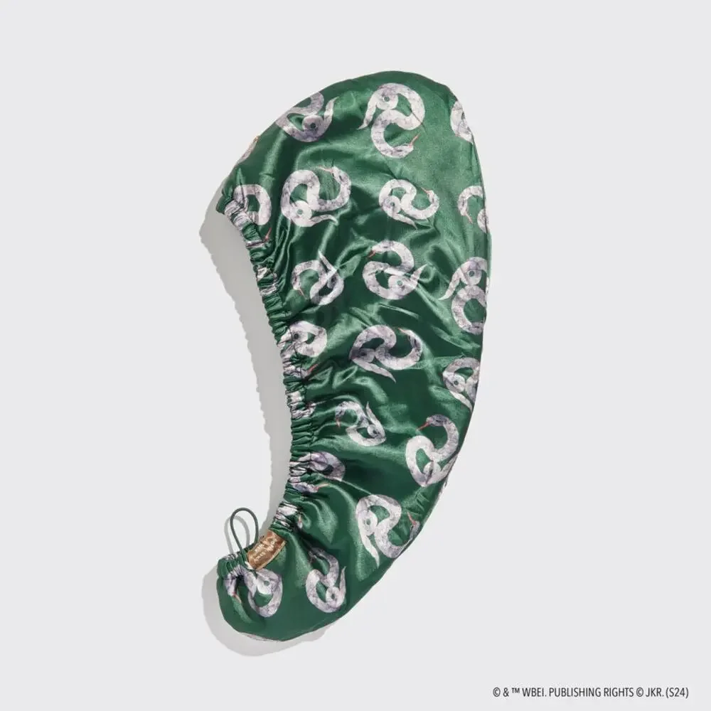 Kitsch x Harry Potter Satin Wrapped Hair Towel NIB Slytherin